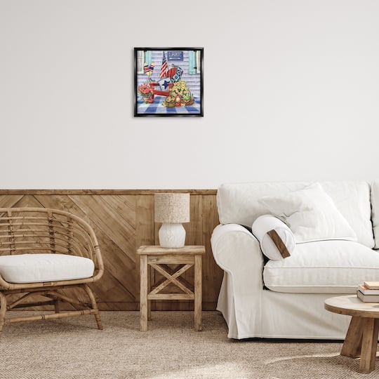 Stupell Industries Americana Porch View Floater Framed Art